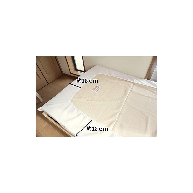Muatsu Futon Compatible One-Touch Sheet Single WH Thick 100% Cotton