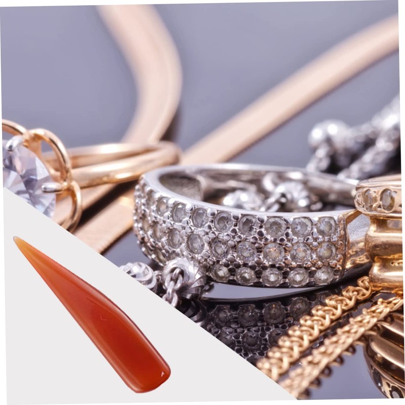 VILLFUL 3pcs Agate Jewelry Polishing Tool Set Gold Silver Ring