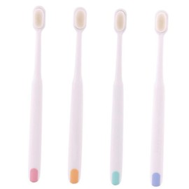 Baluue 2pcs Ultra-fine Soft Bristle Toothbrushes for Postpartum Oral Care Ergonomic Design Comfortable Grip Random Color Oral Cleaning Tool