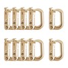 10 Pcs Multipurpose D-Ring Grimlock Locking Hanging Hook Tactical Link