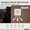 Steinberg14 Dryer Vent Cover Outside 6 inch - ABS Plastic