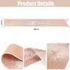 70th Birthday Decoration Sash for Women,Rose Gold Sash with White