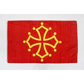AZ FLAG Midi-Pyrénées - Occitania Flag 3' x 5' - French Region of Midi-Pyrénées - Occitanie Flags 90 x 150 cm - Banner 3x5 ft Light Polyester
