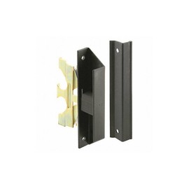 Prime-Line A 220 Black, Screen Door Latch and Pull, fits Bay Mills (Single Pack), Plastic/Steel/Zinc