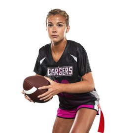 Augusta Sportswear - Pantalón Corto para Mujer, Talla Junior, Negro/Negro/Blanco, Large