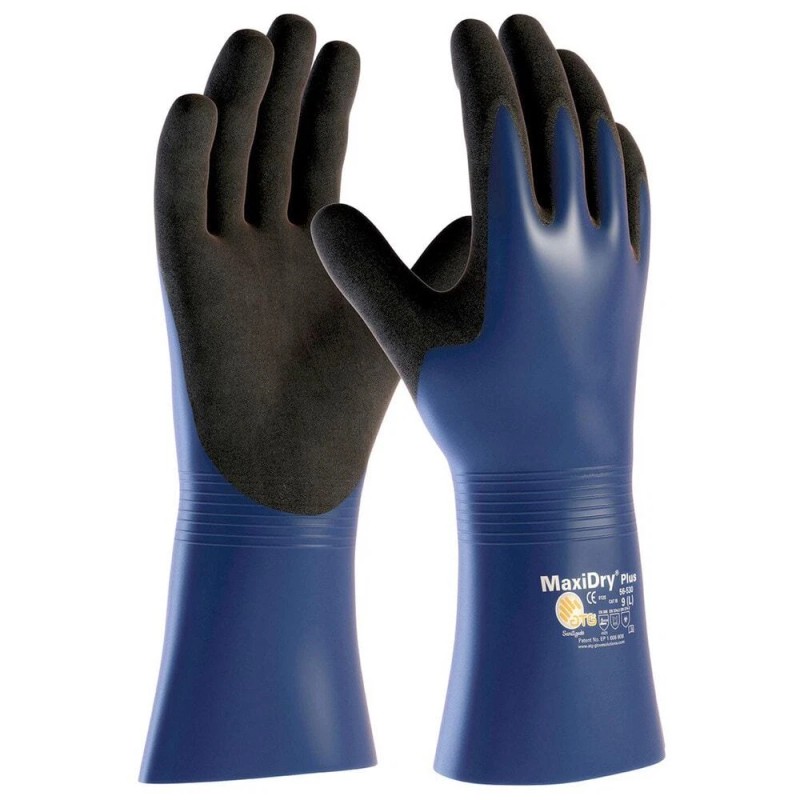 ATG Chemical Resistant Gloves: Micro-Foam Nitrile-Coated 1 Dozen 56-530/M