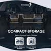 TANNESS Car Boot Seat Organiser with Adjustable Straps - Storage
