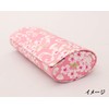 Matsumi Kogei Sakuran Glasses Case, Embossed/Pink, 6.3 x 2.4 x