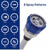Thumb Control Garden Hose Wand, 8 Spray Patterns, Dual Shower