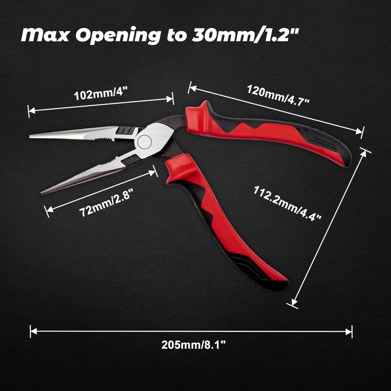 LEONTOOL Power Radio Pliers, Ergo Grip, Strong Radio Pliers, Mechanic