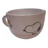 GEENRICA Taza Cerealero Ceramica 800ml Snopy Y Charly Brown