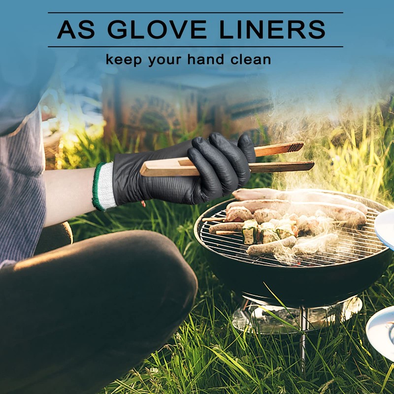 GSAFEME 12 Pairs Cotton Glove Liners for BBQ, Cooking, Grilling,