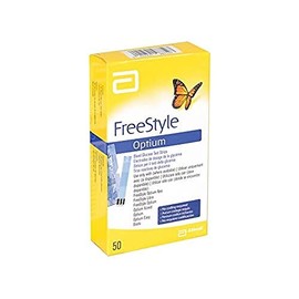 Abbott Freestyle Glucose, Optium Stripes, Pack of 50