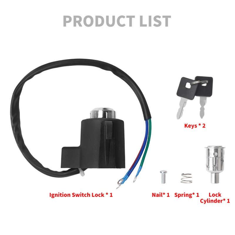 YHMTIVTU Ignition Switch Lock with Key Fit For Harley Sportster