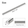 sourcing map 10Pcs M3 x 50mm Fully Threaded Rod 304