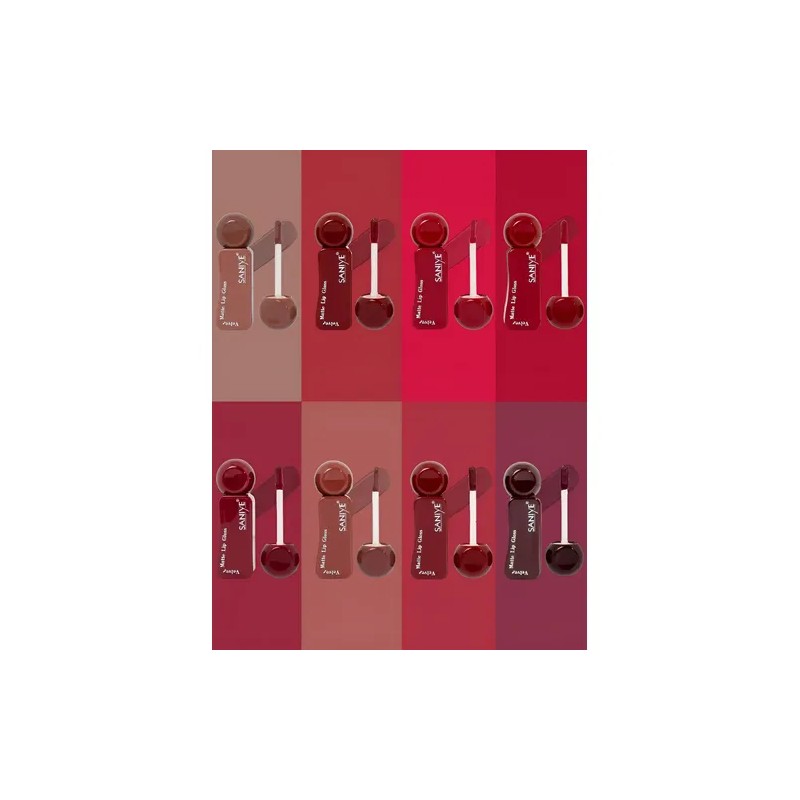 Set De 8 Labiales Efecto Mate Líquidos Cobertura Total Tonos