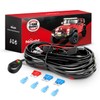 Nilight 16AWG Off-Road LED Light Bar Wiring Harness Kit 12V