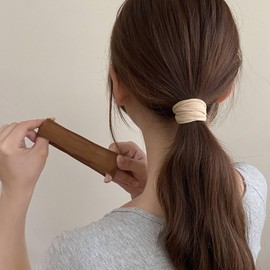 BetterJonny 15-Piece Set, Thick, Korean Style, Stylish, Non-Marking Hair Elastic, Stylish, Non-Cut Rubber, Ponytail Ring, Stretchable Rubber, Simple, Thick, High Elasticity, Bun, Fashion, Plain