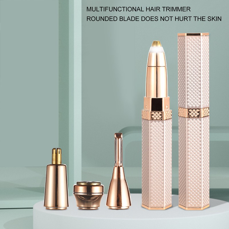 Electric Eyebrow Trimmer Waterproof Lightweight 4 in 1 Body Hair