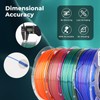 AMOLEN Silk PLA 3D Printer Filament Bundle, Shiny Dual Color