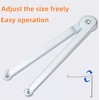 Adjustable Pin Spanner Wrench, Angle Grinder Locknut Tool for Backing