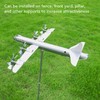 Metal Airplane Wind Spinner, Elegant Spin Design Airplane Weather Vane