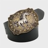 Btilasif Western Cowboy Rodeo Running Horse Belt Buckle for Men