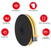 Trisiki Weatherproof Window Insulation Weather Stripping, Closed Cell Insulation Tape,