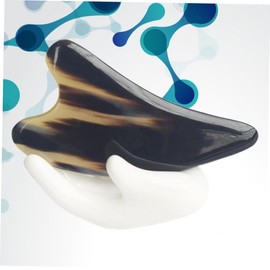 Mikinona 3 Pcs Scraping Body Horn Massage Massaging Demon Hair Clip Spa Face Tools Scraping Multi- Functional Horn Face Scraper Tool Hairpins Prevents Trigger Goth Barrettes Black