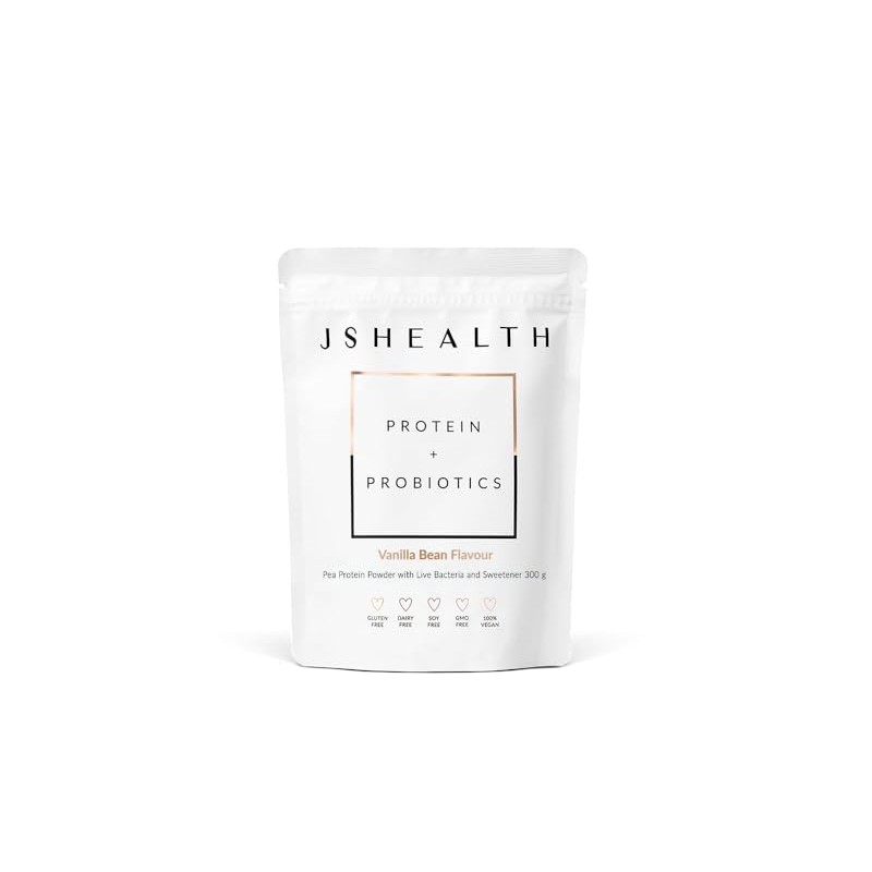 JSHealth Vegan Pea Protein Powder with Probiotics - Vanilla Bean