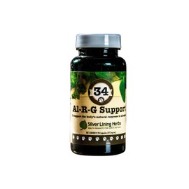 Silver Lining Herbs 34 Canine Al-R-G - Herbal Allergy Supplement for Dogs - Natural Allergy Support for Dogs - Boosts a Dog's Healthy, Normal, and Natural Response to Allergens - 90 Capsules