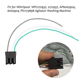 Lid Switch Connector Wire Harness for Whirlpool WP2172937, 2172937, AP6005924, 6005924, PS1173898