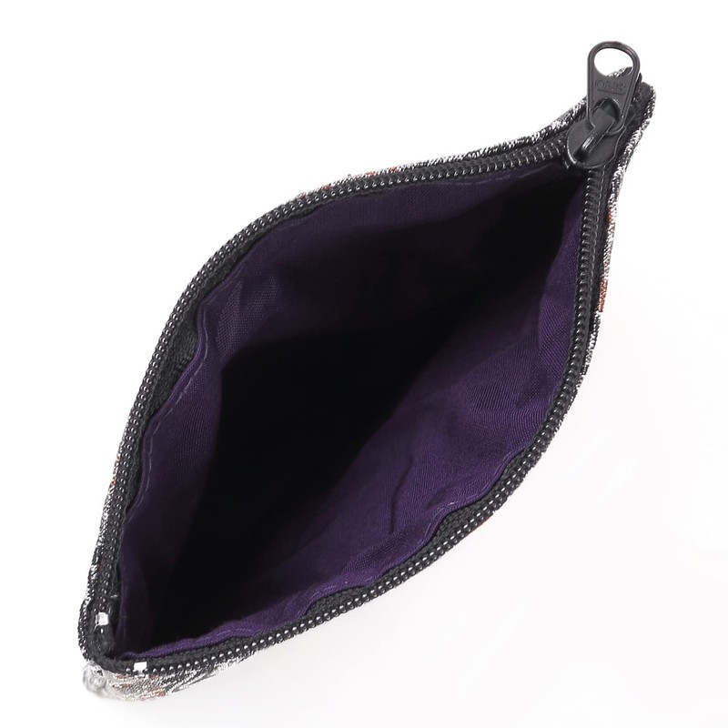 Shosoin Kyoto Prayer Beads Bag with Zipper Pouch Case with