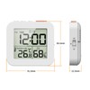 Sharplace Digital Bathroom Clock, Shower Timer with Alarm, Waterproof Clocks