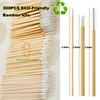 300PCS Bamboo Eyelash Extension Kit – Disposable Micro Swab Brushes,