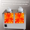 HQHAOTWU Electric Sauce Warmer 2 Pot Sauce Heater Countertop Sauce