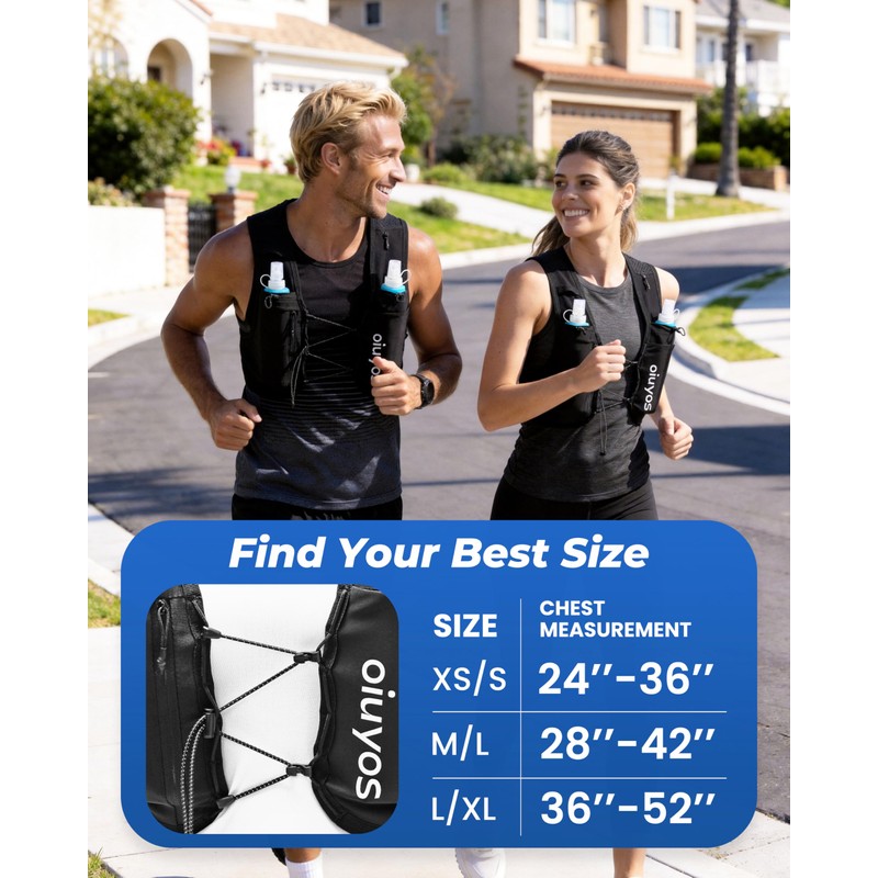 Oiuyos Running Vest for Women Men - USA Design -