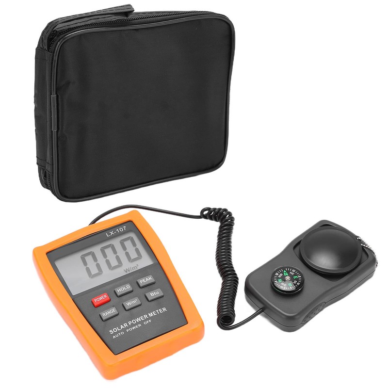 Solar Radiometer, LX‑107 Sun Light Radiation Testing Instrument Handheld Digital