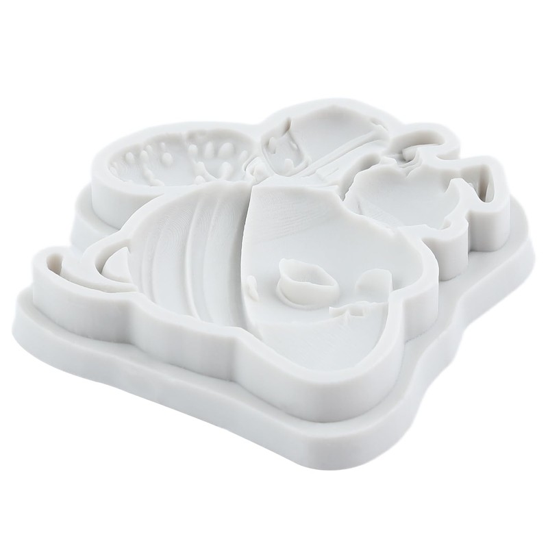TAOXIBEI Cartoon Bee Polymer Clay Mold Bee Silicone Resin Molds