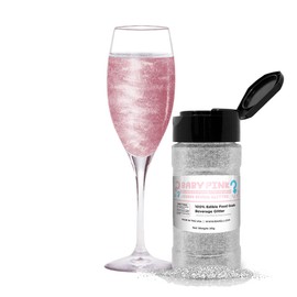 Bakell Baby Pink Gender Reveal Color Changing Edible Drink Glitter 45g Shaker
