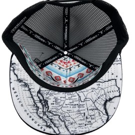 TEXHORN CAP Style: NAVA  Black cap with Mexico map in under brim