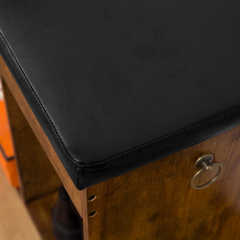 HOOBRO Shoe Storage Bench with Padded Cushion, Entryway Bench with
