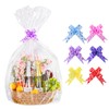 6 PCS Extra Large Cellophane Bags for Hampers, 30"X40" Hamper