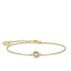 Thomas Sabo Gold Coloured Stones Bracelet 925 Sterling Silver Length