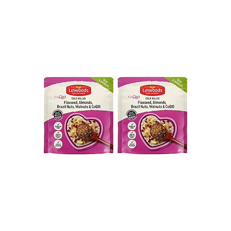 Linwoods Milled Flaxseed, Almonds, Brazil Nuts, Walnuts and Co-q10 360g