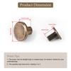 20pcs Leather Craft Rivets, Flat Head Copper Brass Screws Nuts