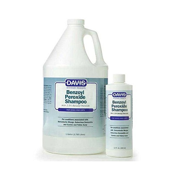 Davis Benzoyl Peroxide Pet Shampoo, 1-Gallon