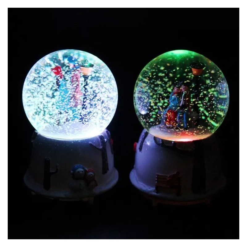 Generic Bola Cristal Musical 3d Con Lámpara De 7 Colores