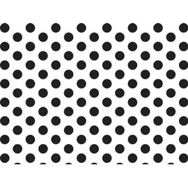 Brand New Black and White Polka Dot Tissue Paper - 20 Inch x 30 Inch - 24 XL Sheets