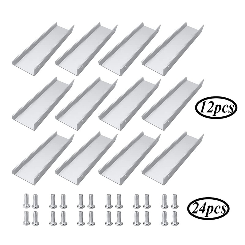 Pamtns Cabinet Handles, Concealed Pack of 12, Hidden Cabinet Handles,